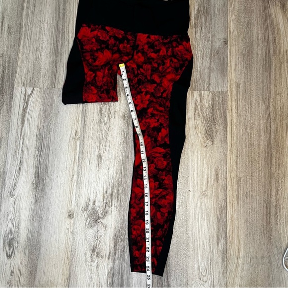 Lululemon Train Times Fast Pace Pant Special Edition Carminetrue Red Black Sz 6 - Picture 7 of 8
